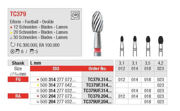 Edenta Finerbor oval fodbold gul TC379F FG 023
