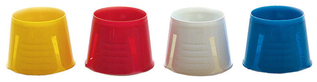 Dappenbæger m. glat kant ass. farver
