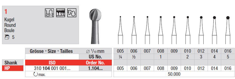 Edenta Rosenbor stål HP 018 