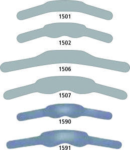 Hawe kontureret matricer molar 2 buer 0,03mm 1591