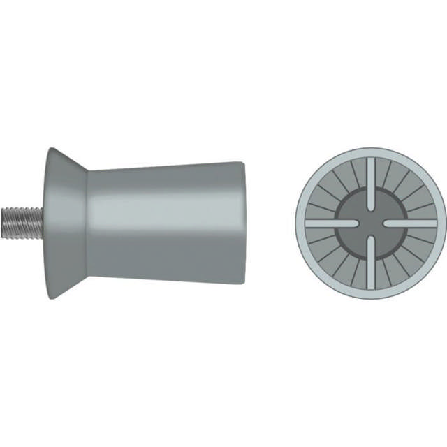 Hawe gummikopper Screw-Type Webbed lysgrå 9001/30