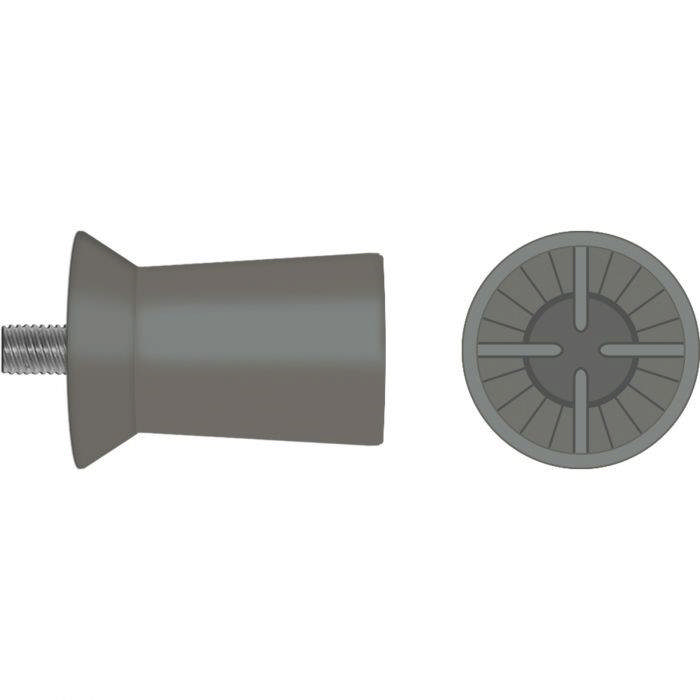 Hawe gummikopper Screw-Type Webbed mørkgrå 9002/30