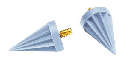 Young gummikopper, skrue Pointed blå 059701