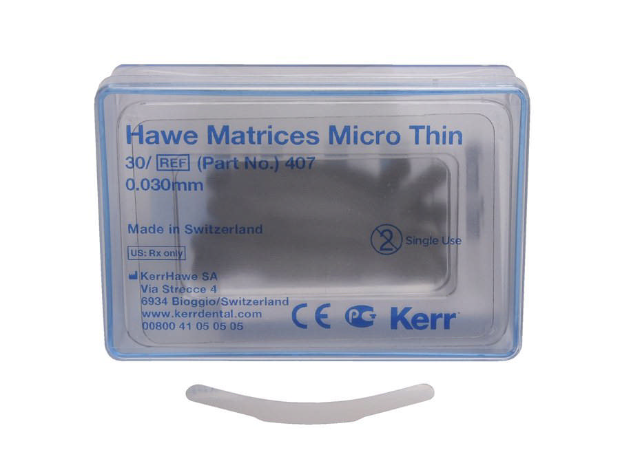 Hawe matricer præmolar u.buer 0,03mm 407