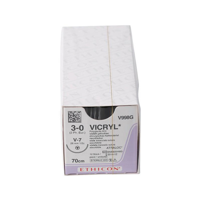 Ethicon vicryl sutur  V998G V7/3-0 lilla
