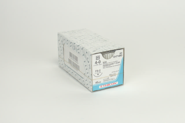 Ethicon silke sutur EH7149G FS-2/4-0 sort