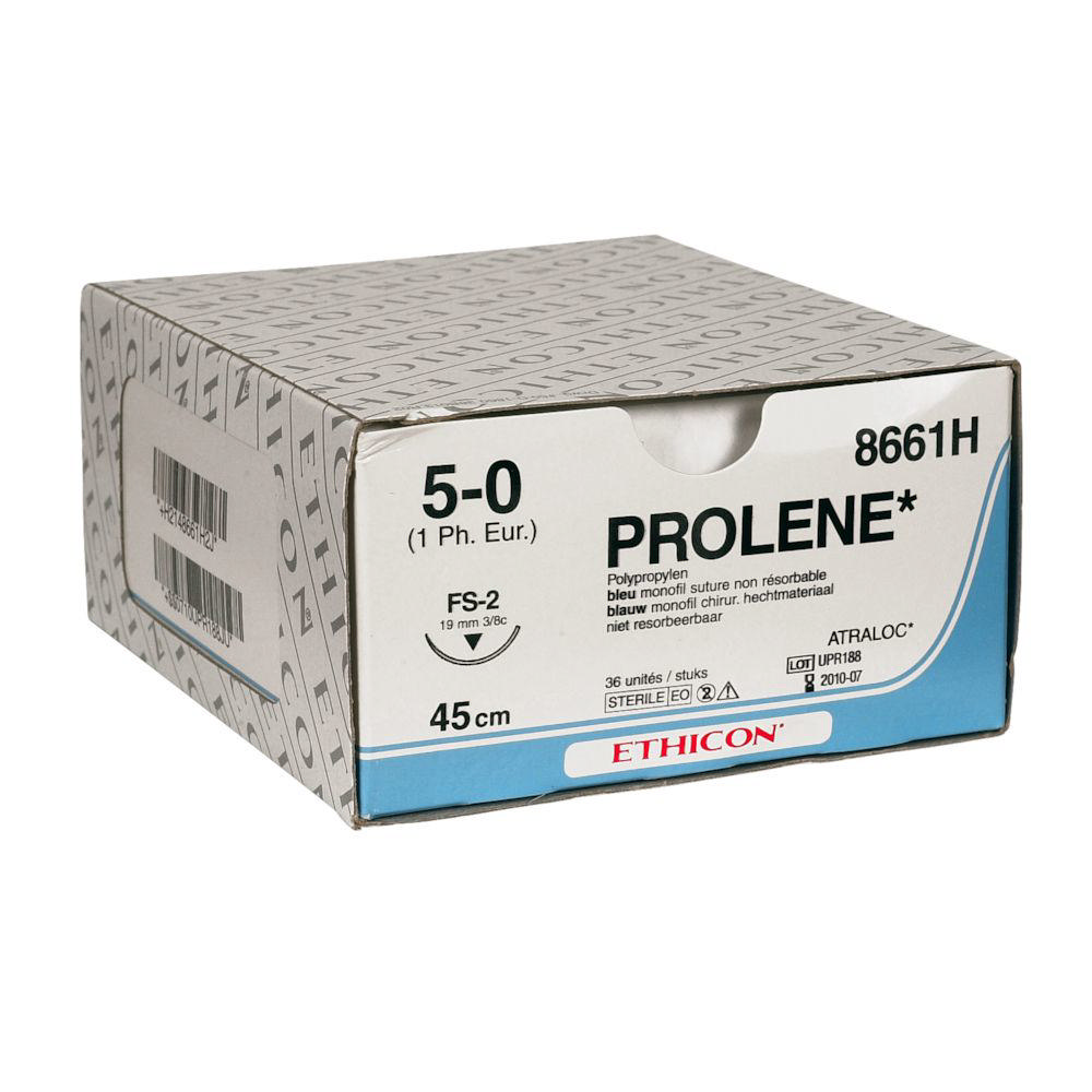 Ethicon Prolene sutur 8661H  FS2/5-0 blå 