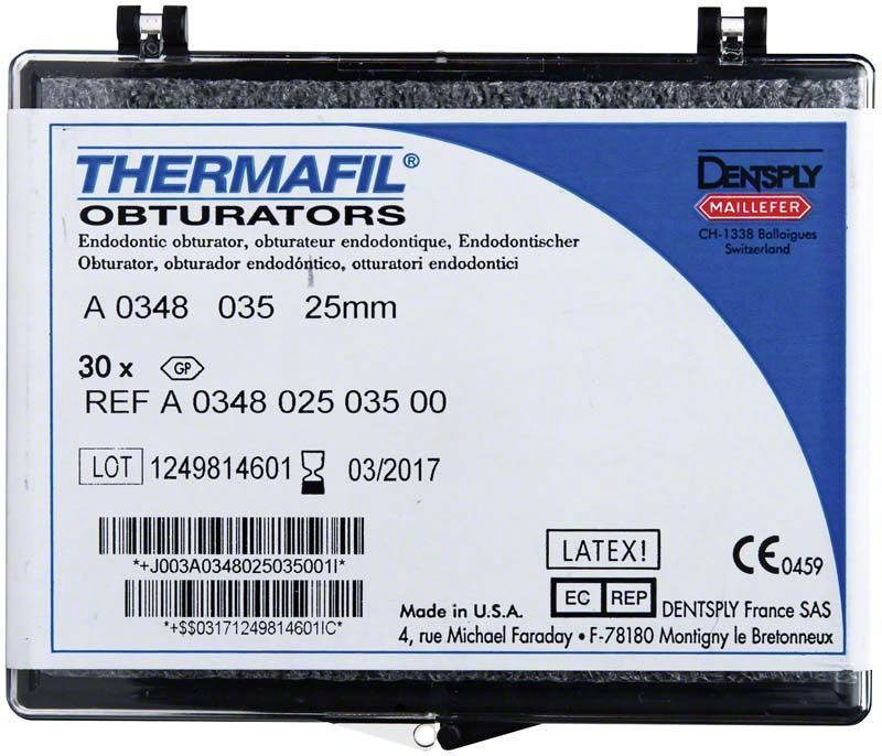 Thermafil Obturators str. 035 25mm grøn A0348