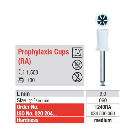 Prophylaxis cups pudsekopper 1240RA