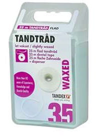 Tandex Tandtråd flad 25 m (12stk=1æske) 813382