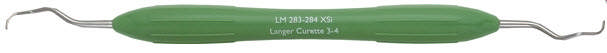 LM Curette Langer grøn 3/4 LM 283-284 XSi