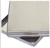 Aluminium låg mini 18,5 x 14,5 x 3,9cm grå 416154