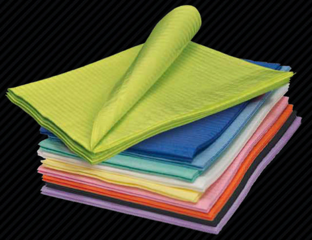 Prestige patientservietter m/plast 45 x 33cm sølv 