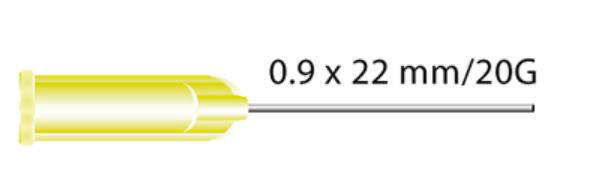 Miraject PL Super 20G/0,9x22mm gul  254214