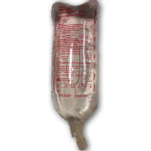 Baxter natriumklorid 0,9% i pose, sterilt 1L