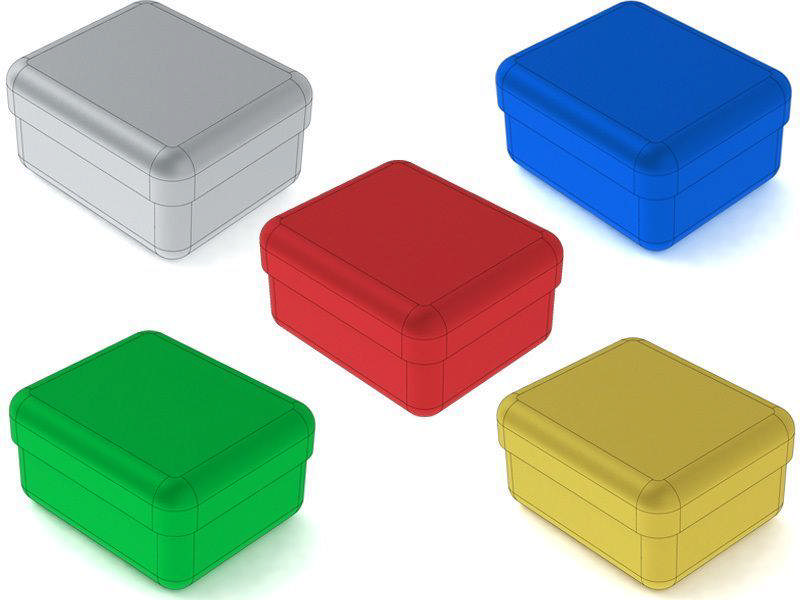 Nichrominox boræsker aluminium blå 180002