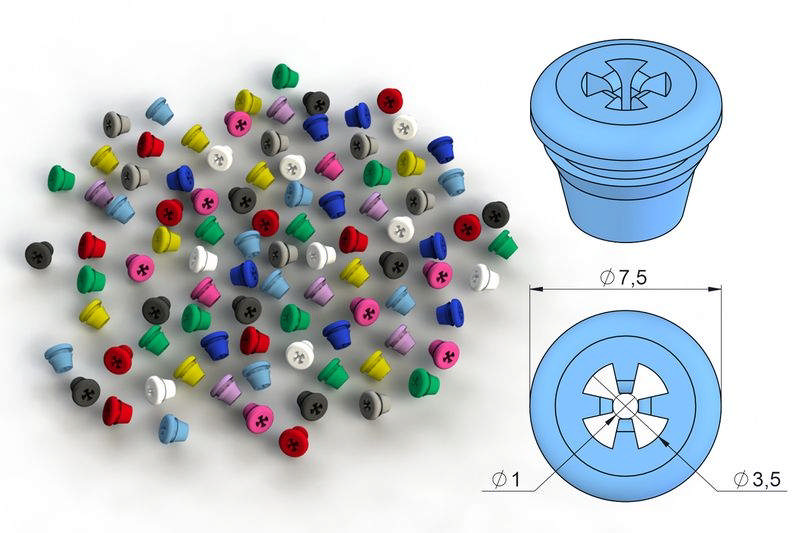 Nichrominox Silicone Plugs sort