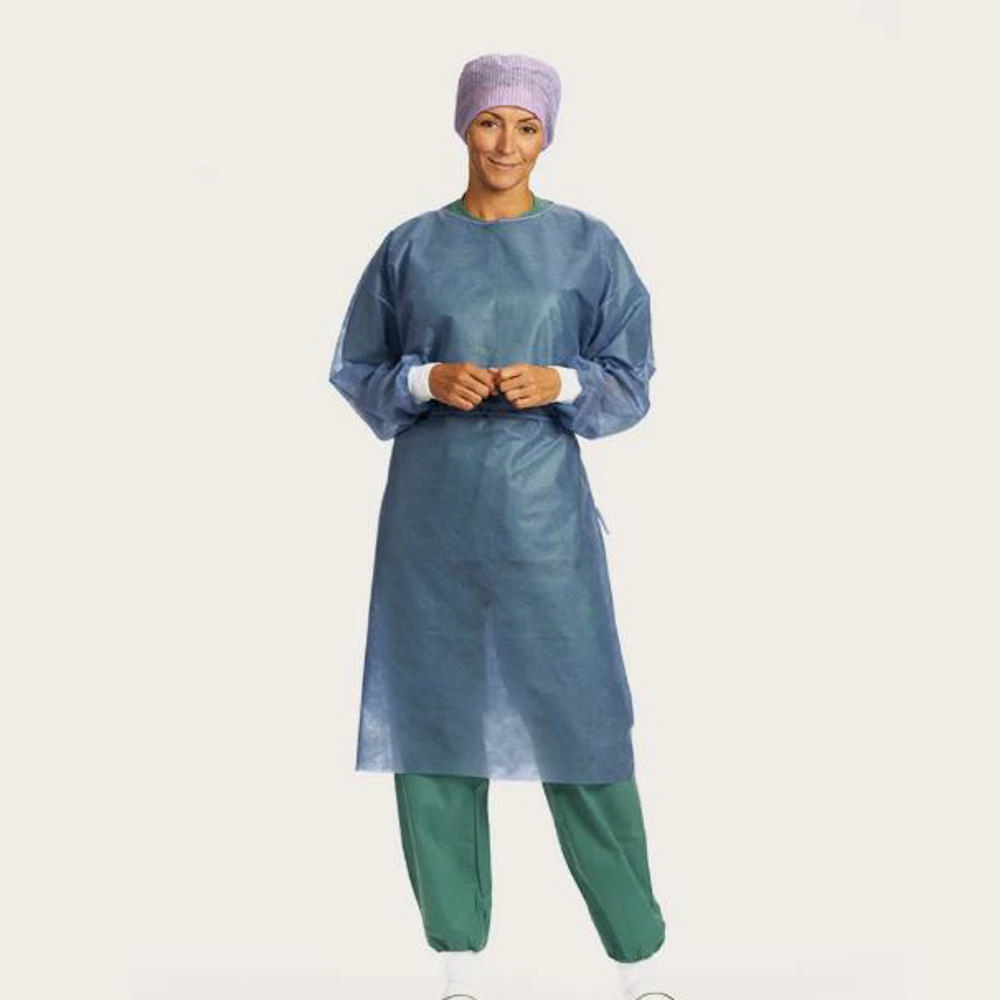 Overtrækskittel m. manchet mørkeblå XL