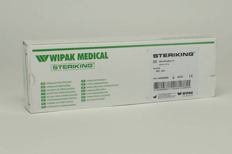 Mpack autoklaveposer 7,5 x 27cm grøn