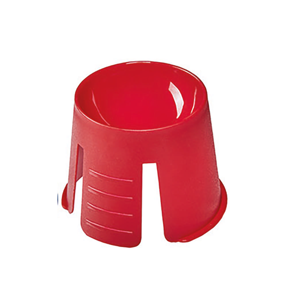 Simplee dappenbægre m. glat kant rød 