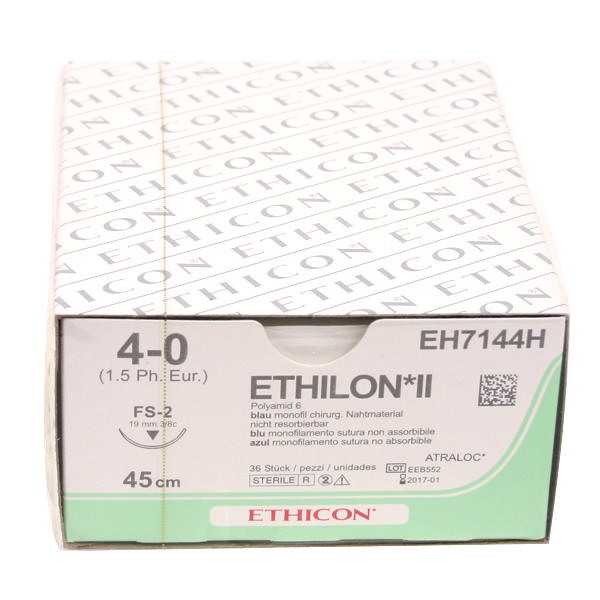 Ethicon Ethilon sutur EH7144H FS-2/4-0 blå