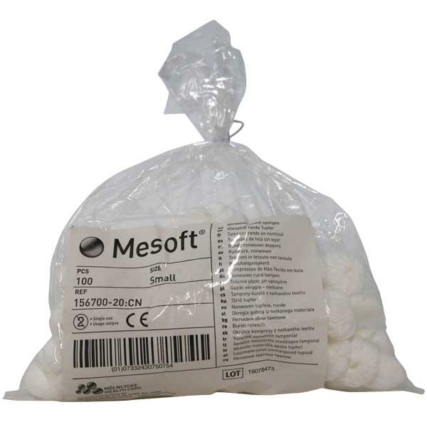 Mesoft gazetampon usteril str S/28mm runde 156700-20