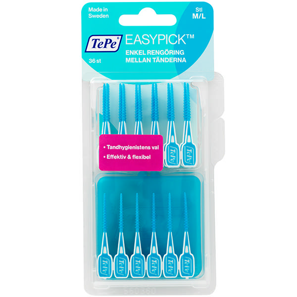 TePe Easypick M/L mellemrumsbørster blå