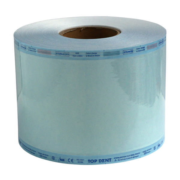 TopDent autoklavefolie i rulle, 15 cm x 200m.102904