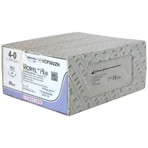 Ethicon vicryl plus sutur  VCP392ZH FS-2/4-0 lilla
