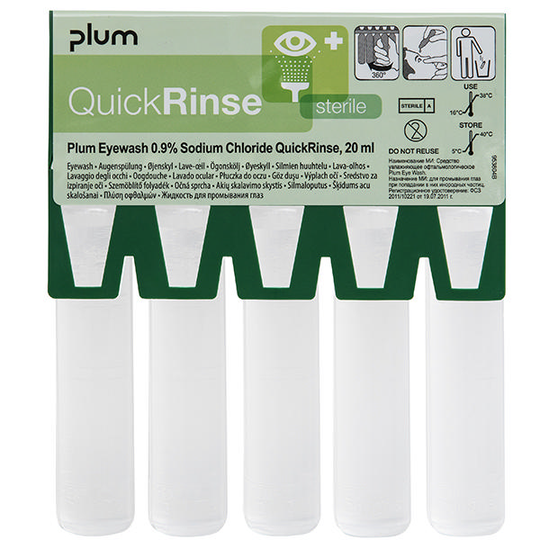 QuickRinse Øjenskylleampuller  5x20ml