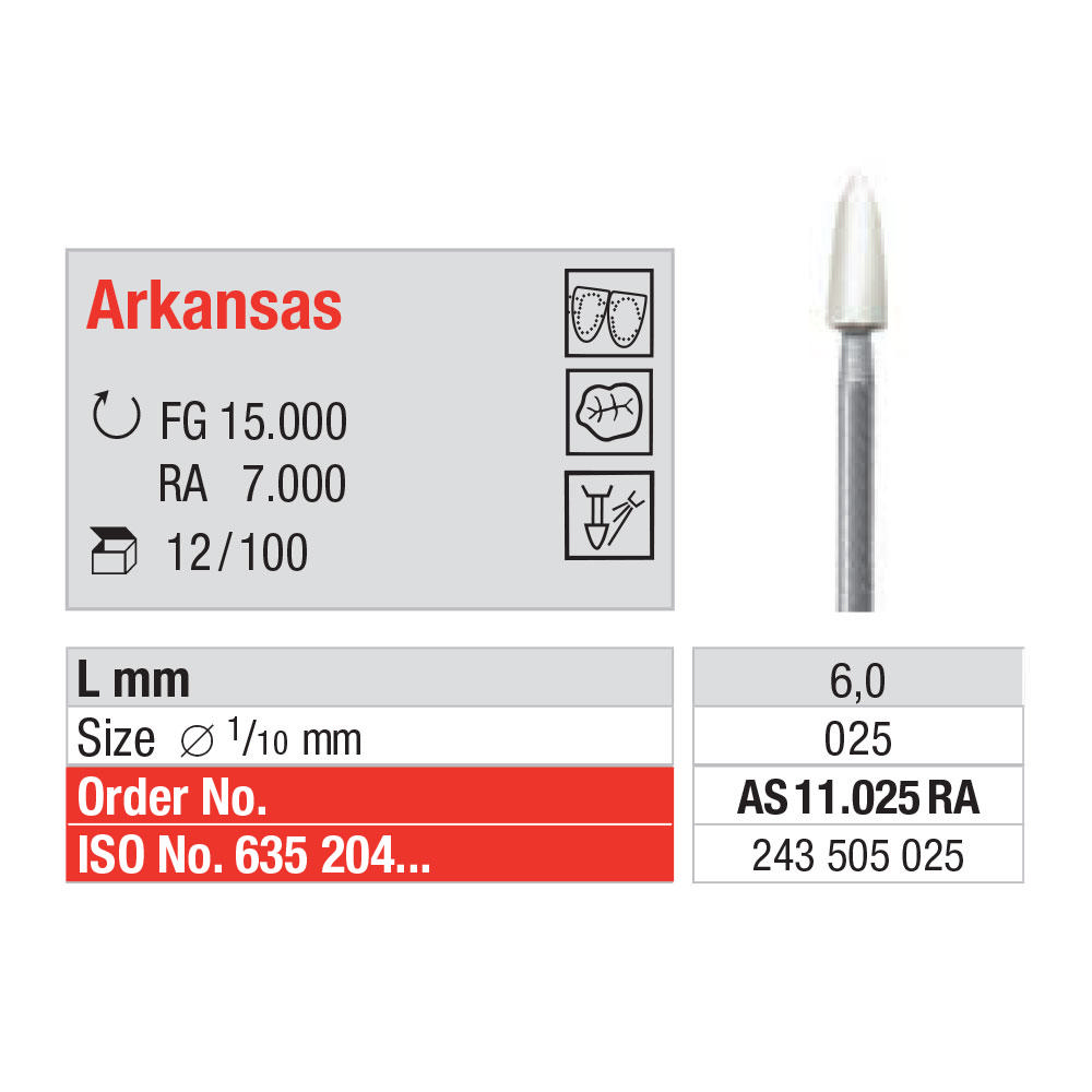 Edenta Arkansas pudsesten torpedo hvid AS11 RA 025