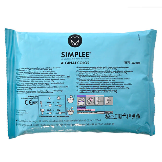Simplee alginat Color lilla 500g  156205
