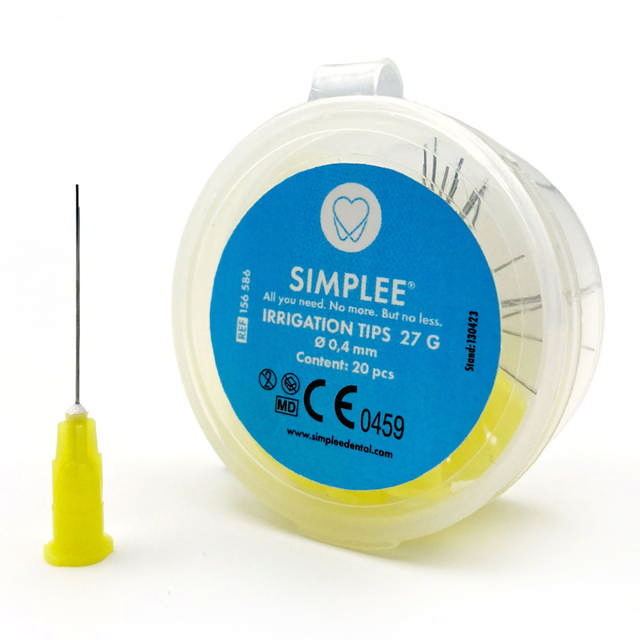 Simplee skyllekanyler 27G/0,4 x 24mm gul 156586