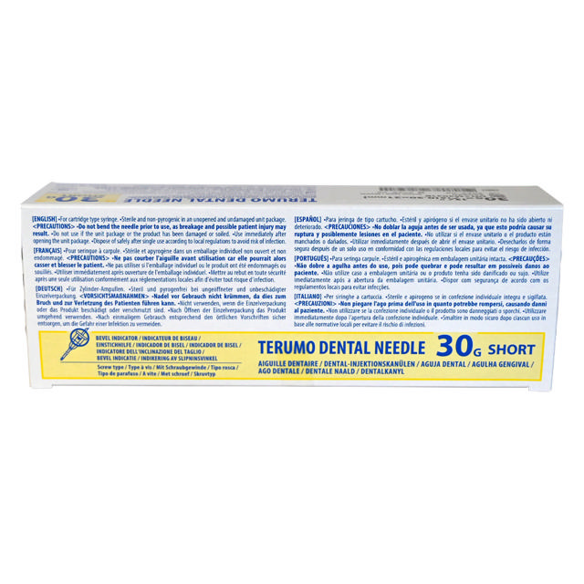 Terumo kanyler 30G/0,30 x 21mm gult gevind M3021B