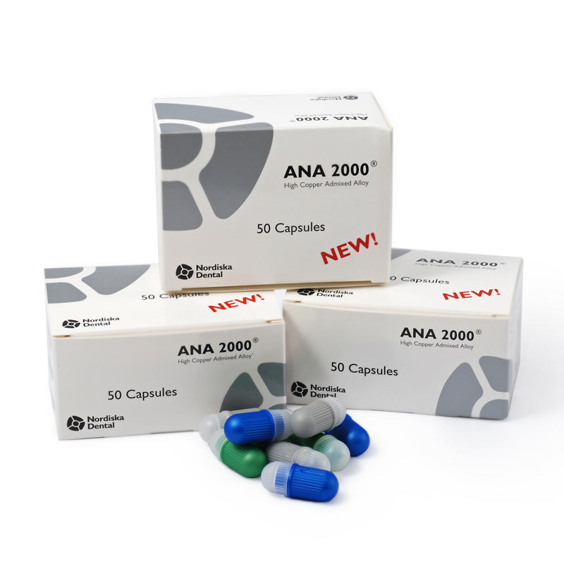 ANA 2000 amalgam kapsler nr. 2 blå 1173100