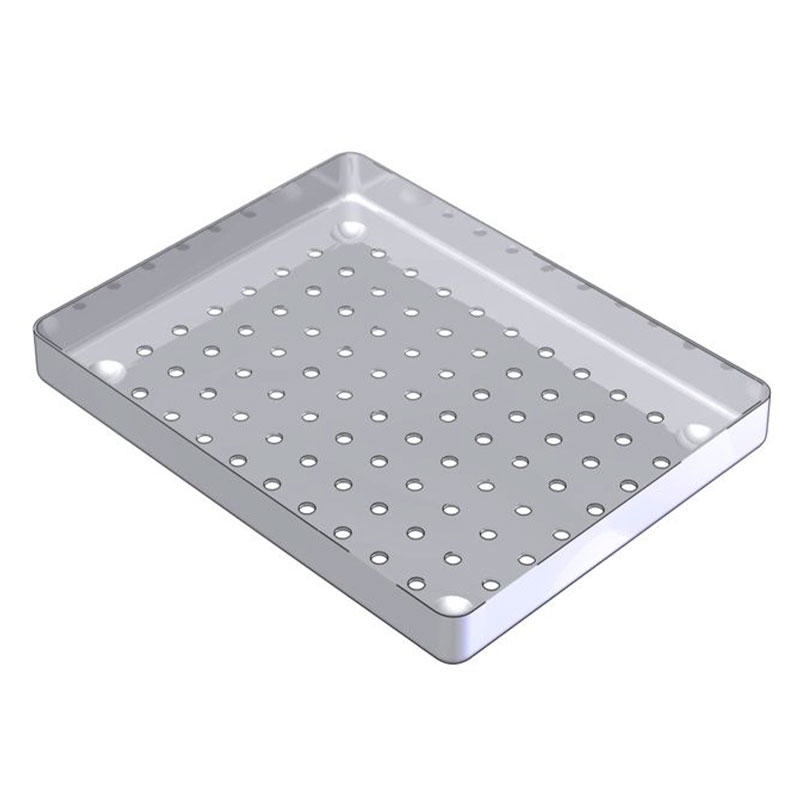 Nichrominox bakke perforeret rustfrit stål 18 x 14cm