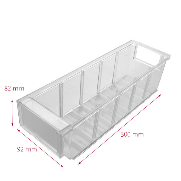 Hurtigkøb kasse 1 92 x 300 x 82 mm, klar, lukket front