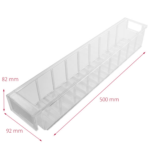 Hurtigkøb kasse 3 92 x 500 x 82 mm, klar, lukket front