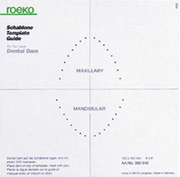 Hygenic kofferdamskabelon 15 x 15cm