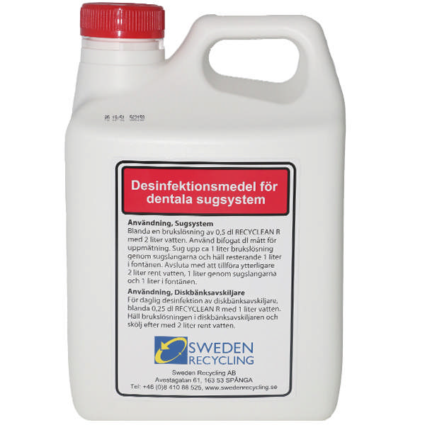 Recyclean R desinfektion til suganlæg